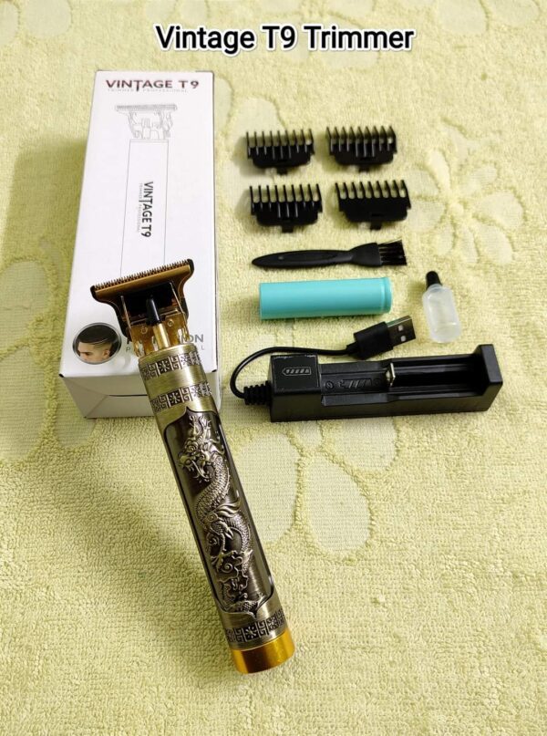 Vintage T9 Hair Cutting Machine Hair Trimmer Recharge Professional Cordless Hair Trimmer - Image 3
