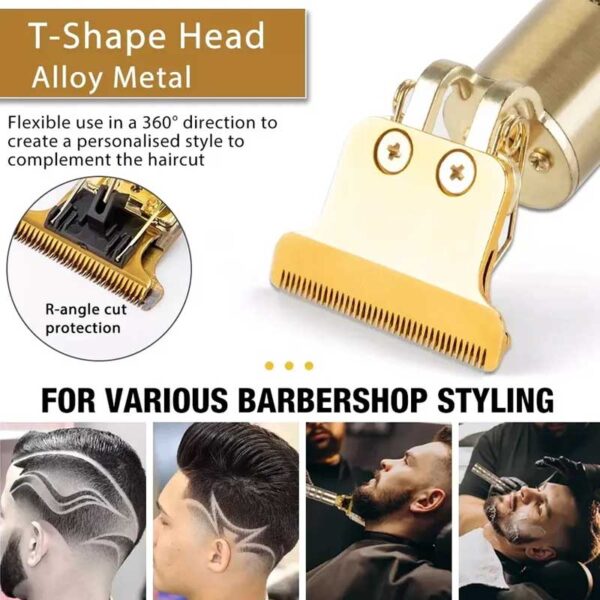 Vintage T9 Hair Cutting Machine Hair Trimmer Recharge Professional Cordless Hair Trimmer - Image 2
