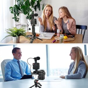 Video -Making Tripod Kit For Live Broadcast 3 In 1 With Microphone, Led Light, Mini Stand & Remote Control, Vloging Kit