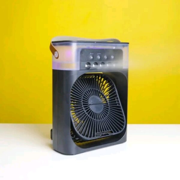 Rechargeable 3 in 1 Air-cooling USB Fan With LED Light Water Fan. - Image 3