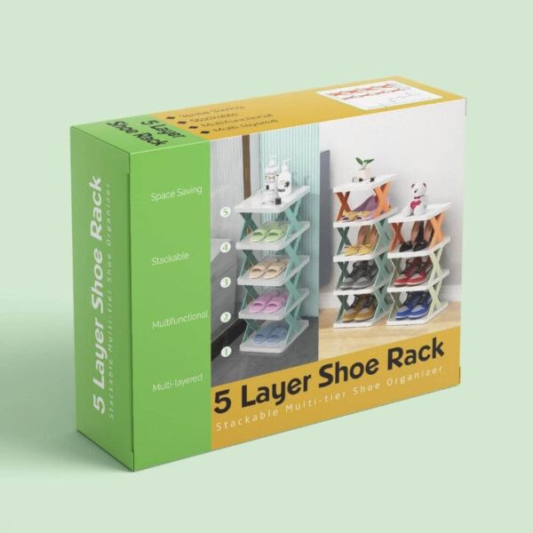 5 Layer shoe rack | Shoe Rack for Home & Outdoor Use - Image 3