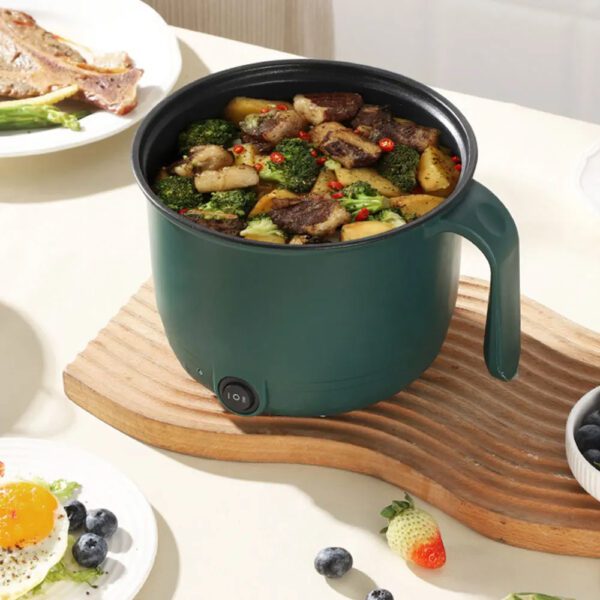 Double Layer Mini Cooking Hot Pot – মাল্টিফাংশন ১ লিটার রান্নার হটপট (600W) - Image 2