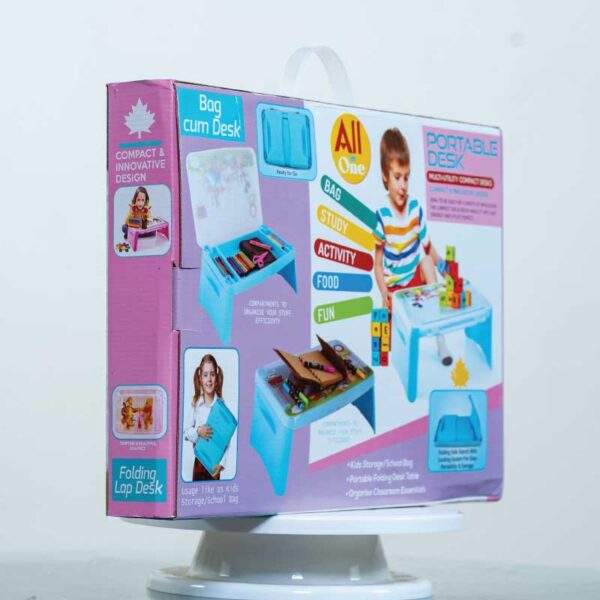 FOLDING BABY DESK – শিশুদের জন্য ভাঁজযোগ্য পড়ার ও খেলার টেবিল - Image 2