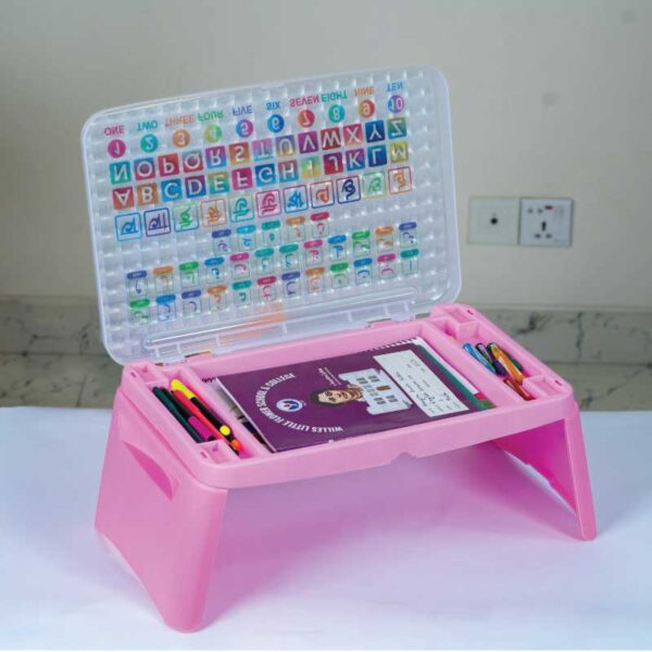 FOLDING BABY DESK – শিশুদের জন্য ভাঁজযোগ্য পড়ার ও খেলার টেবিল - Image 3
