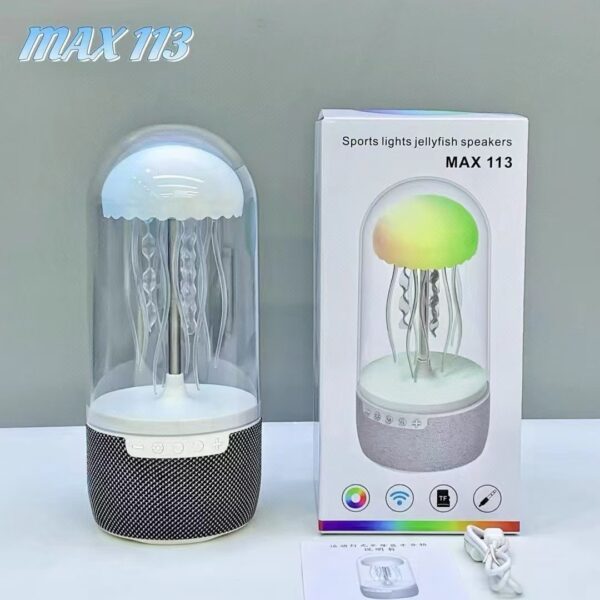 Colorful Jellyfish Lamp + Bluetooth Speaker – MAX 113 - Image 2
