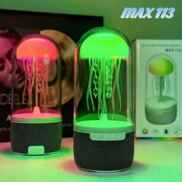 Colorful Jellyfish Lamp + Bluetooth Speaker – MAX 113