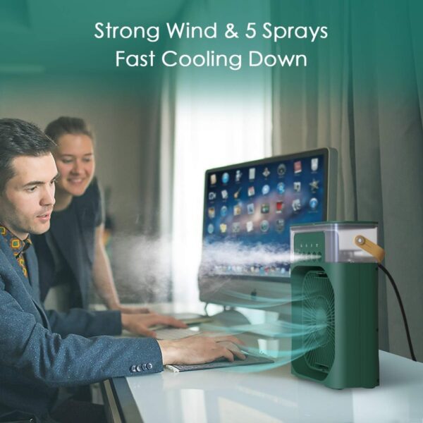 3-in-1 Extonic ET-C702 Air Cooling USB Fan – গরীবের এসি - Image 2