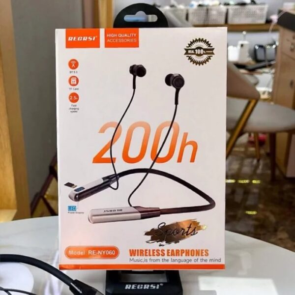 Regrsi RE-NY060 Wireless Neckband 200h Long Battery - Image 4
