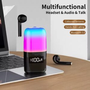 TF23 Pro 2-in-1 Earbuds + Speaker with Colorful RGB LED Light
