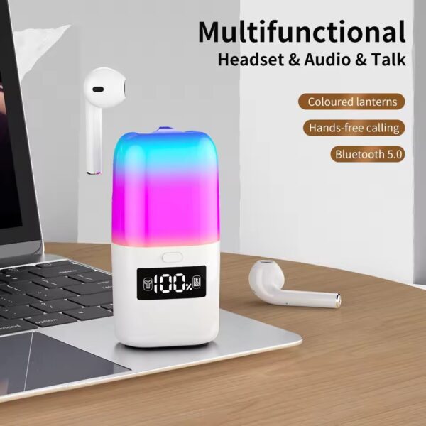 TF23 Pro 2-in-1 Earbuds + Speaker with Colorful RGB LED Light - Image 3