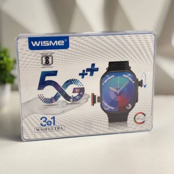 WS10 Ultra 5G Android Smartwatch  360° Rotating Camera  8GB RAM + 128GB Storage  Triple Strap Set & Accessories - Image 3