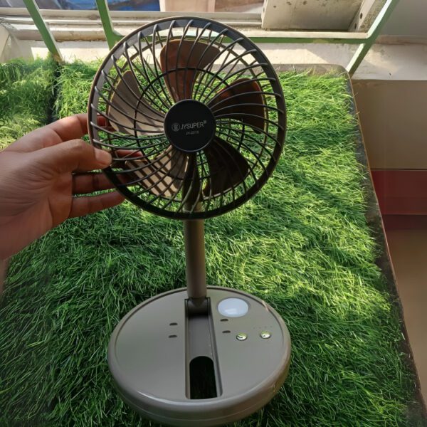 JY-2215 JYSUPER Professional Rechargeable Fan With LED Light